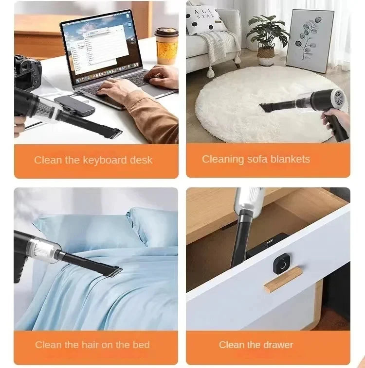 3-in-1 Wireless Handheld Vacuum — Wet & Dry with Blow Function