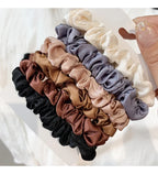 Satin Hair Scrunchies Set - Softer Than Silk (6/12 Pack)