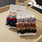 Satin Hair Scrunchies Set - Softer Than Silk (6/12 Pack)