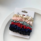 Satin Hair Scrunchies Set - Softer Than Silk (6/12 Pack)