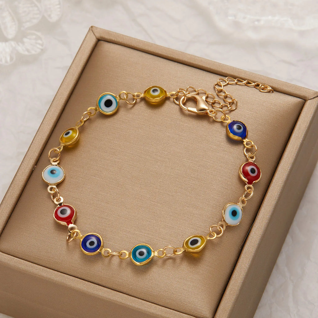 Evil Eye Protection Bracelet - Adjustable Good Luck Charm