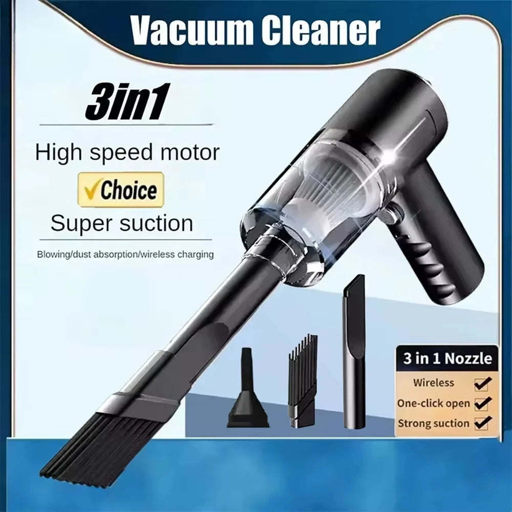 3-in-1 Wireless Handheld Vacuum — Wet & Dry with Blow Function