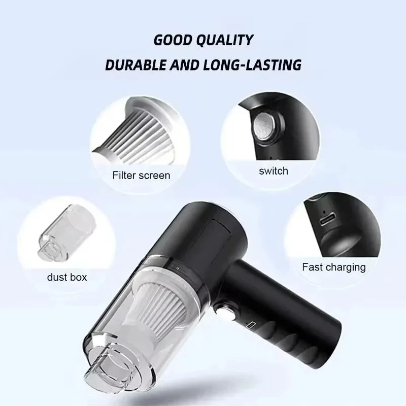 3-in-1 Wireless Handheld Vacuum — Wet & Dry with Blow Function