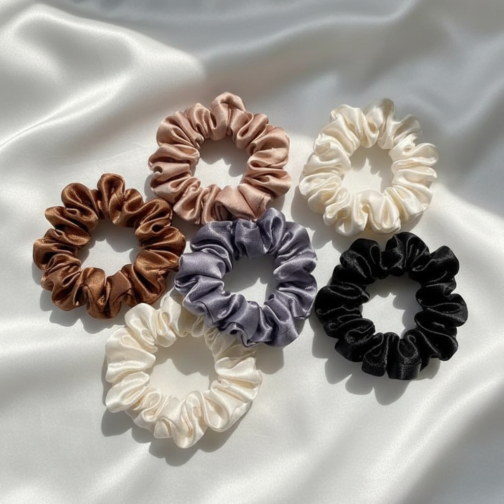 Scrunchies on Silk